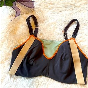 Cake Orange Zest Flexible Wire Nursing Sports Bra 34F